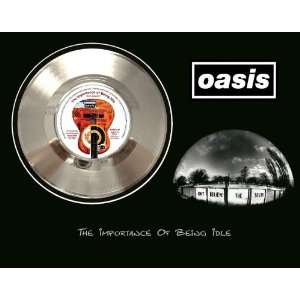  Oasis The Importance Of Being Idle Framed Silver Record 
