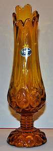 Kanawha Glass Amber Vase  