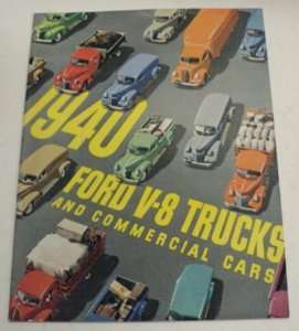 Ford 1940 V8 Truck & Commercial Car Sales Brochure  