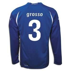  PUMA Italy 2010 World Cup Ls Grosso Home Soccer Jersey 