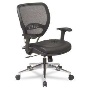  Professional Task Chair with Air Grid Back and Leather 