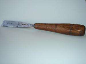 ADDIS ANTIQUE CARVING CHISEL WOOD HANDLE TOOL #2  