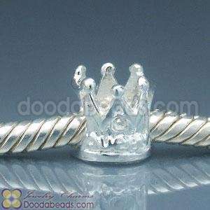  STERLING SILVER QUEEN CROWN BEAD FITS PANDORA Everything 