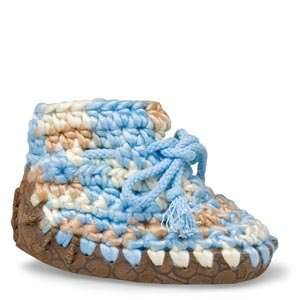  Baby Crochet Blue Mult Ugg Boots Uggs Medium 4 5 Infant 