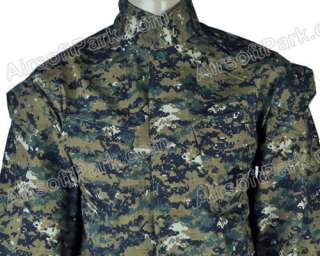 USMA Marine BDU Uniform Digital Woodland Camo M  
