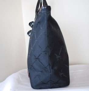 NEW AUTHENTIC $375 LONGCHAMP LM TOILE LARGE TOTE BLACK  