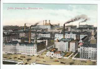 Schlitz Brewing Co. Milwaukee Wisconsin WI Old Postcard Brewery 