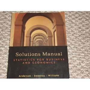  Solutions Manual for Statistics for Business and Economics 
