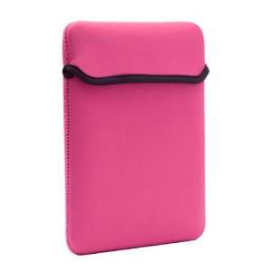 Designer Ipad Sleeve   Hot Pink and Black Reversible Ipad Case Cover 
