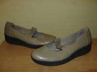 BFS02~EASYSPIRIT Antigravity Light Brown Leather Comfort Loafers Size 