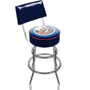  NHL New York Islanders Padded Bar Stool with Back: Everything Else