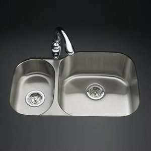Undertone Two Bowl Undermount Kitchen Sink Side with Deeper Basin 