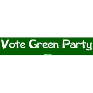  Vote Green Party Large Bumper Sticker: Automotive