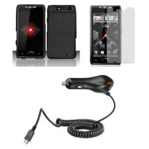   ATOM LED Keychain Light + Screen Protector + Car Charger Cell Phones