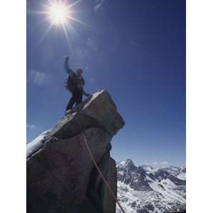  A Mountaineer Atop Mt National Geographic Collection 