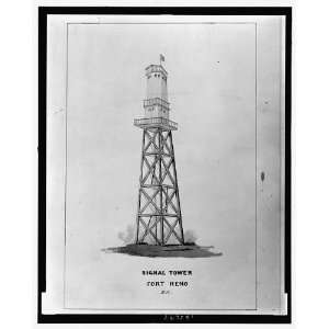  Signal tower,Lt JR Underdunk,Civil War,Fort Reno,c1863 
