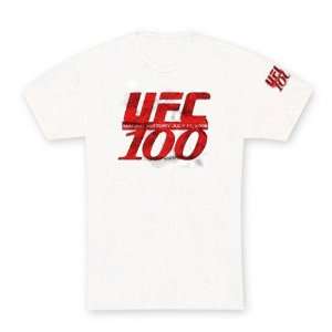  UFC 100 Make History White T Shirt