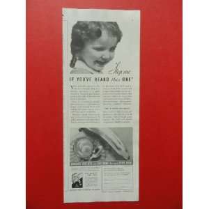 United fruit Company Bananas, 1932 print ad(little girl,stop me if you 