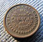 ARMY NAVY CIVIL WAR TOKEN FEDERAL UNION MUST BE & SHALL be PRESERVED 