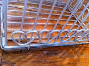 Vintage Shabby Scrolled Tole Metal Iron Birdcage Bird Cage Chic  