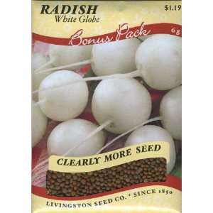  White Globe Radish Seed Packet Patio, Lawn & Garden