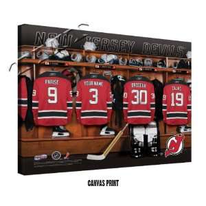  New Jersey Devils Personalized Locker Room Print Sports 