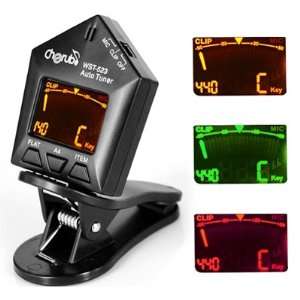   Clip on Digital Chromatic Tuner for Guitar Bass Violin: Electronics