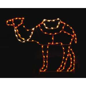 Lighted Holiday Display 1205 Standing Camel   C7 LED Lights