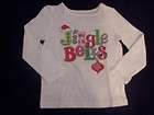 NWT Girls Jumping Beans Christmas Jingle Bells long sleeve shirt ~ 3 