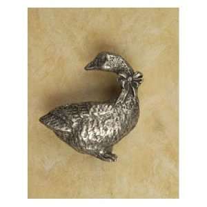 Anne At Home Cabinet Hardware 005 Goose Rt Pull Pewter with Maple Wash