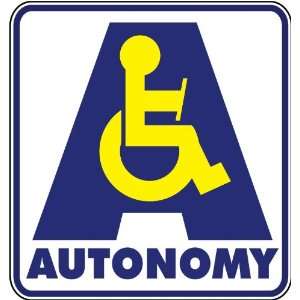  Autonomy Warning Sign Car Bumper Sticker Decal 4.5x4.5 
