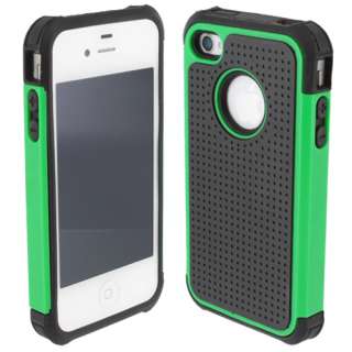   Triple Combo Hard Soft Case Cover For Apple iPhone 4 4S w/Screen