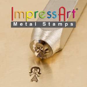  ImpressArt  7mm, Mommy Stick Figure Design Stamp