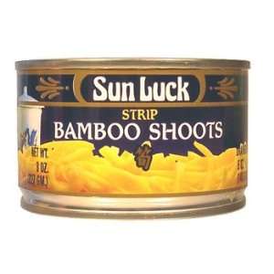 Sun Luck   Bamboo Shoot Strips 8.0 Oz.  Grocery & Gourmet 