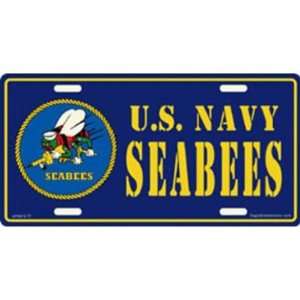  U.S. Navy Seabees License Plate: Automotive