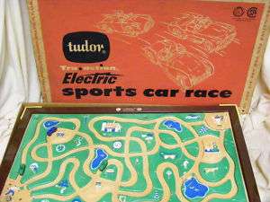Vintage Tudor Tru Action Electric Sports Car Race 1959 Rare Toy 