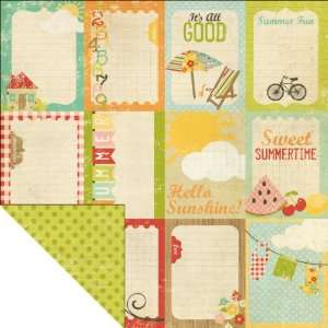   Of Summer Double Sided Elements 12X12 Flash Cards
