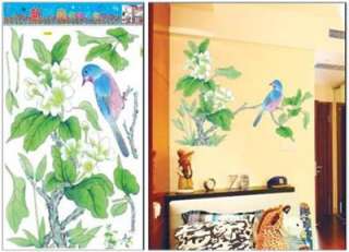 Tree & Bird Wall Art Home Decal Flower Mural Paper Sticker  