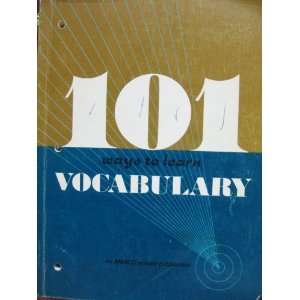  101 Ways to Learn Vocabulary Joan D. Ph.D Berbrich Books