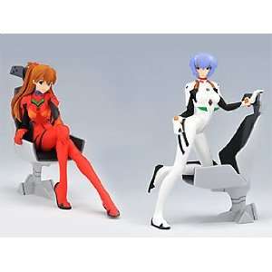  Evangelion Rei Ayanami & Asuka Langley Girl with Chair 