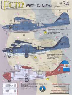 fcm decals 1 144 consolidated pby catalina brazil argentina picture