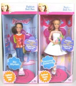Barbie   Fashion Doll Pens   4 Different   2001   MIB  