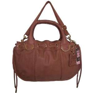   Couture Brentwood Satchel Bag Purse Brown Leather 