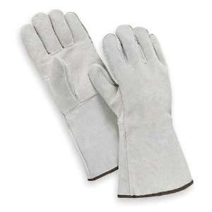  Welding Gloves Glove,Welding,Cowhide,Gray,M,Pr