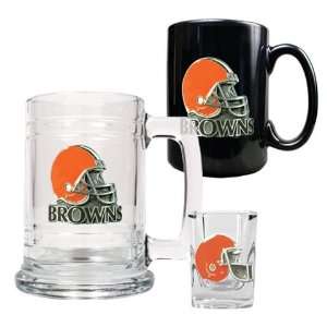    Cleveland Browns Mugs & Shot Glass Gift Set