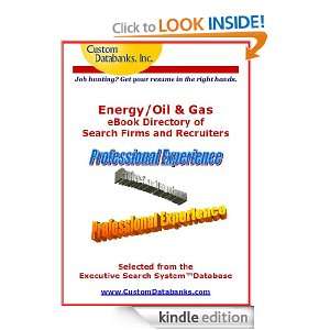 Energy/Oil & Gas Industry eBook Directory of Search Firms and 