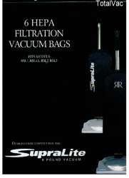 Riccar Vacuum Cleaner HEPA Bags   Type F  