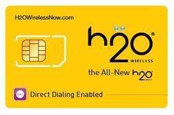 H2O Wireless Unlimited Talk   Text Starter Kit SIM Card  