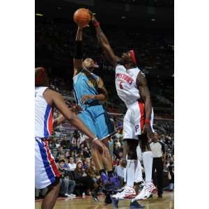  New Orleans Hornets v Detroit Pistons Ben Wallace and 