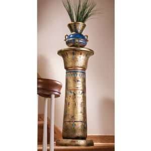  32 Classic Egyptian Sculpture Column Pedestal Flower Vase 